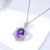 Natural Amethyst Necklace Women's 925 Silver - Minihomy