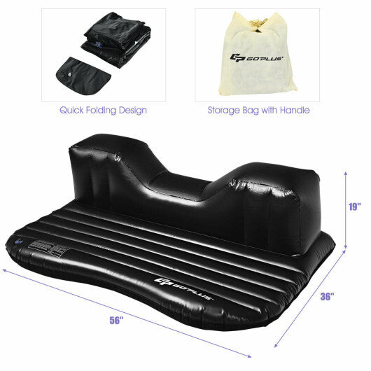 Inflatable Backseat Flocking Mattress Car SUV Travel with Pump - Minihomy