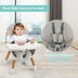 5-in-1 Baby Wooden Convertible High Chair -Gray - Color: Gray - Minihomy