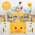 14-Panel Foldable Baby with Sound - Color: Yellow - Minihomy