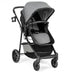 2-in-1 Foldable Pushchair Newborn Infant Baby Stroller-Gray - Color: Gray - Minihomy