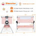 Baby Bassinet Bedside Sleeper with Storage Basket and Wheel for Newborn-Pink - Color: Pink - Minihomy