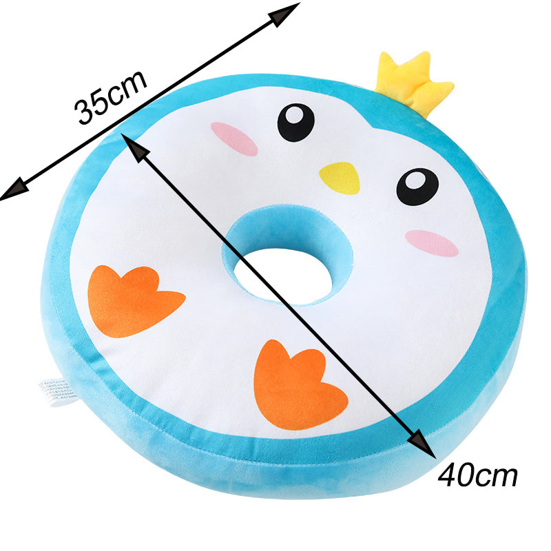 Donut cushion pillow cute back - Minihomy