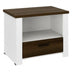 Accent Nightstand with Drawer and Open Shelf - Minihomy