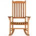 Outdoor Rocking Chair Single Rocker for Patio Deck  - Color: Natural - Minihomy