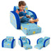 3 in 1 Convertible Flip Open Kids Sofa for Nap Play Sleep - Color: Blue - Minihomy