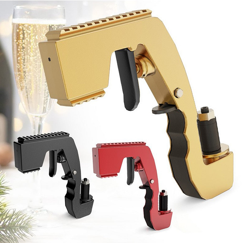 Champagne Wine Dispenser & Beer Ejector: Spray Gun, Bottle Cap & Stopper - Minihomy