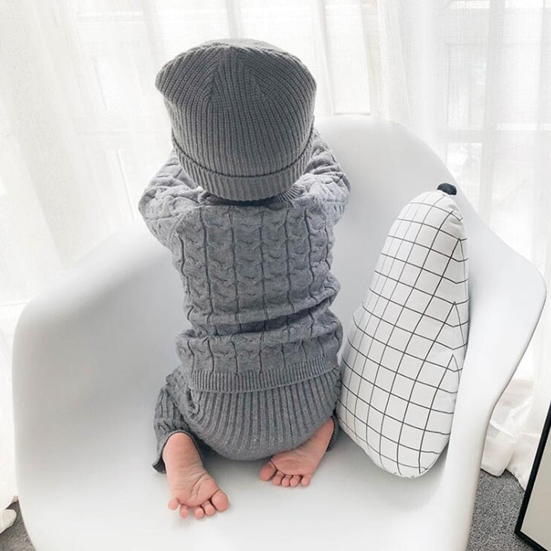 Kids Sweaters Baby Boy Girl Winter knit Sweater Pants - Minihomy