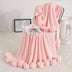 Ball carpet cotton knit blanket Sofa Cover Air Conditioning Blanket - Minihomy