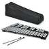 27 Note Glockenspiel Xylophone with 2 Rubber Mallets - Color: Black & White - Minihomy