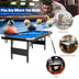 6 Feet Foldable Billiard Pool Table with Complete Set of Balls-Blue - Minihomy