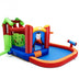 Inflatable Slide Bouncer and Water Park Bounce House Without Blower - Color: Orange - Minihomy