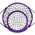 Net Hanging Swing Chair with Adjustable Hanging Ropes-Purple - Color: Purple - Minihomy