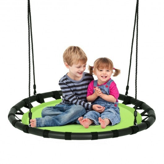 40" Flying Saucer Round Swing Kids Play Set-Blue - Minihomy