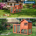 Outdoor Wooden Rabbit hutch-Natural - Color: Natural - Minihomy