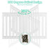 24 Inch Folding Wooden Freestanding Pet Gate Dog Gate with 360? Hinge -White - Color: White - Minihomy