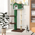 Multi-level Cat Tree with Condo andand Anti-tipping Device-Green - Color: Green - Minihomy