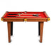 48 Inch Mini Table Top Pool Table Game Billiard Set - Color: Red - Minihomy