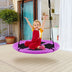 40 Inch Flying Saucer Tree Swing Indoor Outdoor Play Set-Purple - Color: Purple - Minihomy