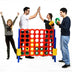 Jumbo 4-to-Score Giant Game Set with 42 Jumbo Rings and Quick-Release Slider-Blue - Color: Blue - Minihomy