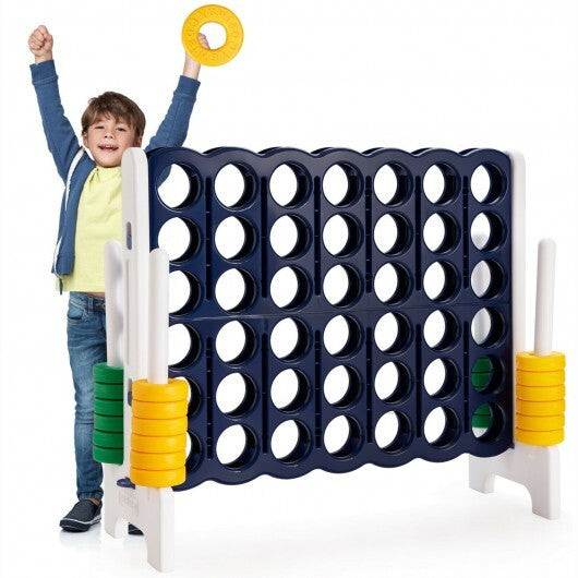 4-to-Score 4 in A Row Giant Game Set for Kids Adults Family Fun - Color: Dark Blue