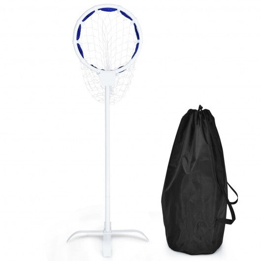 Portable Metal Flying Disc Stand with Storage Bag - Color: White