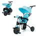 6-in-1 Foldable Baby Tricycle Toddler Stroller with Adjustable Handle-Blue - Color: Blue - Minihomy