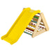 4 in 1 Triangle Climber Toy with Sliding Board and Climbing Net-Multicolor - Color: Multicolor - Minihomy