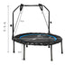 40 Inch Foldable Fitness Rebounder with Resistance Bands Adjustable Home-Blue - Color: Blue - Minihomy