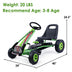 4 Wheels Kids Ride On Pedal Powered Bike Go Kart Racer Car Outdoor Play Toy-Green - Color: Green - Minihomy