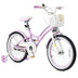 18 Inch Kids Adjustable Bike with Training Wheels-Purple - Color: Purple - Minihomy