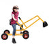 Heavy Duty Kid Ride-on 4-Wheel Excavator Sand Digger - Color: Yellow - Minihomy