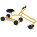 Heavy Duty Steel Frame Kid Ride-on Sand Digger - Color: Yellow - Minihomy