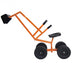 Heavy Duty Kid Ride-on Sand Digger Digging Excavator - Color: Orange - Minihomy