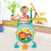 3 Pieces Electric Kids Drum Set with Microphone Stool Pedal - Minihomy