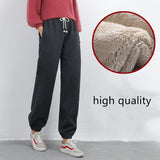 Women's plus fleece padded sweatpants