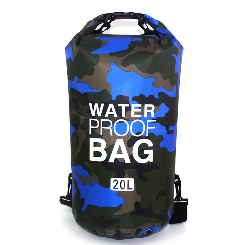 Outdoor Waterproof Bag Camouflage Polyester Double Shoulder Portable Beach Backpack - Minihomy