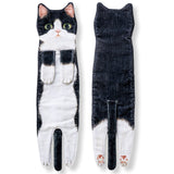 Cat Hand Towels Long Cat Shape Wipe Handkerchiefs Bath Towels For Bathroom Kitchen