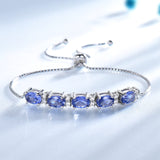 Bracelets For Women Gemstone Blue Topaz Jewelry - Minihomy