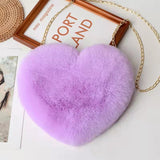 Love Bags For Women Plush Chain Shoulder Bags