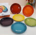 Colorful enamel rainbow plate set ceramic plate - Minihomy