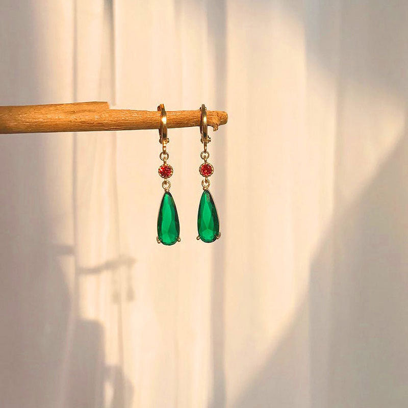 Jewelry Alloy Emerald Ear Clip - Minihomy