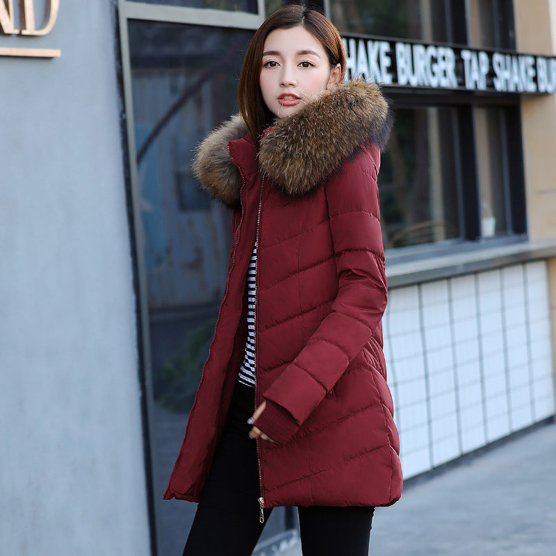 Women's Mid-length Thick Down Padded Jacket