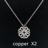 Heart-to-heart Four-leaf Clover Necklace - Minihomy