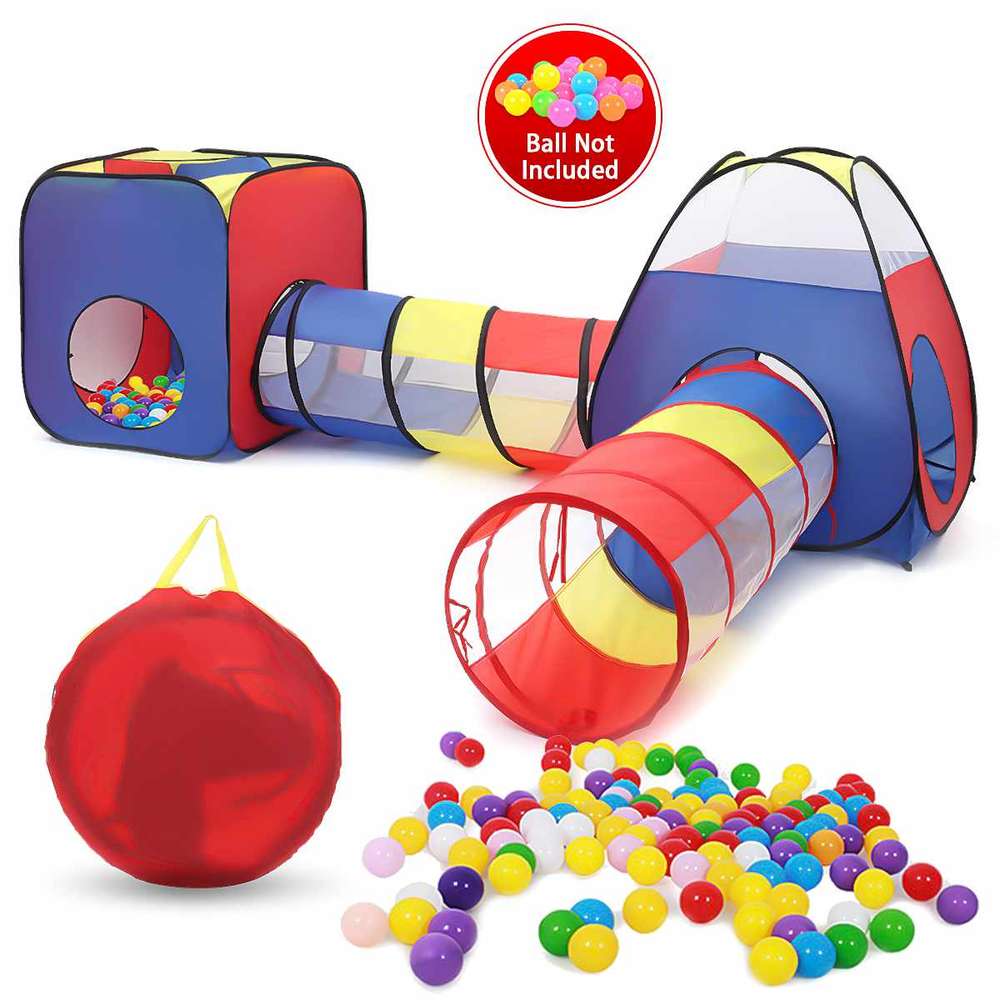 Kids Play House Indoor Outdoor Ocean Ball Pool Pit Game Tent Play Hut Easy Folding Girls Garden Kids Children Toy Tent - Minihomy