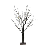 24LED Black Branch Imitation Snow Tree 3AA Battery Box Tree Lamp 45cm/17.71 Inch