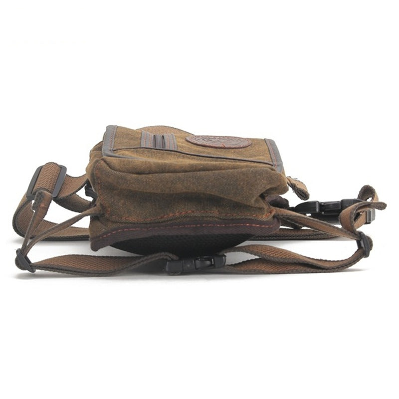 Multifunctional casual men's wear-resistant canvas belt bag