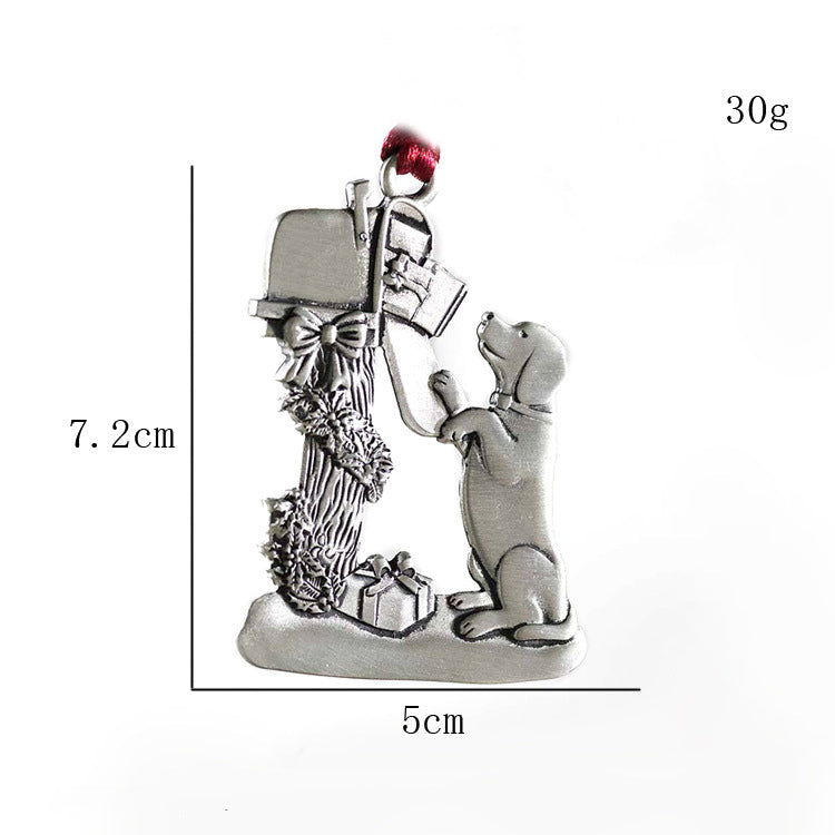 Metal Snowman Pendant Christmas Home Decoration