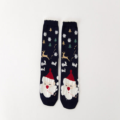 Cute Santa Claus Christmas Socks for Holiday Fun