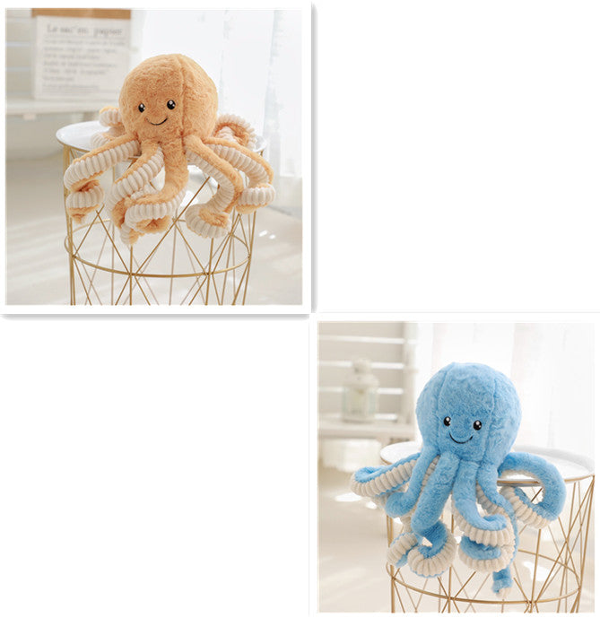 Lovely Simulation Octopus Pendant Plush Stuffed Toy Soft Animal Home Accessories Cute Doll Children Gifts - Minihomy